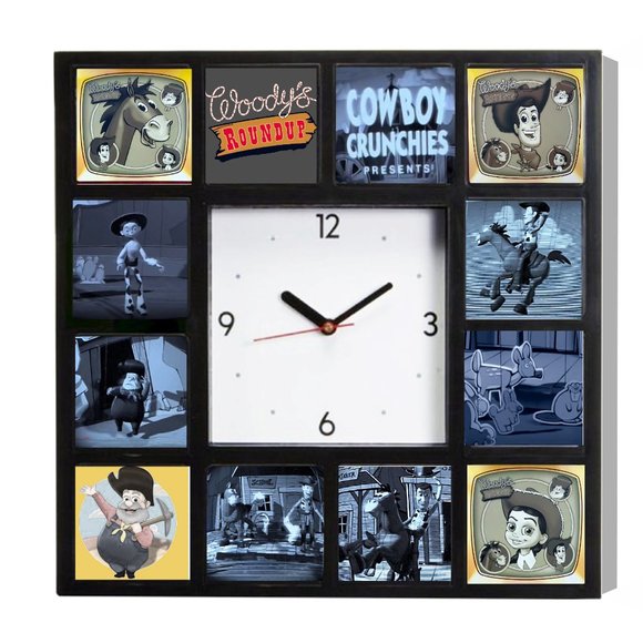 Wall Decor Woodys Roundup Toy Story Retro Big Square Clock Jessie